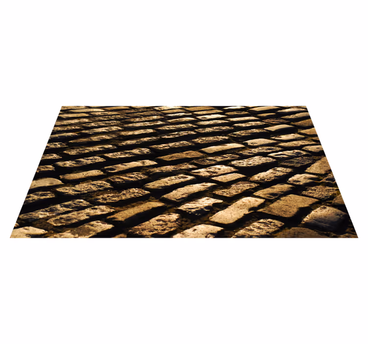 Tapis vinyle effet pierre Pavés écossais - TenStickers
