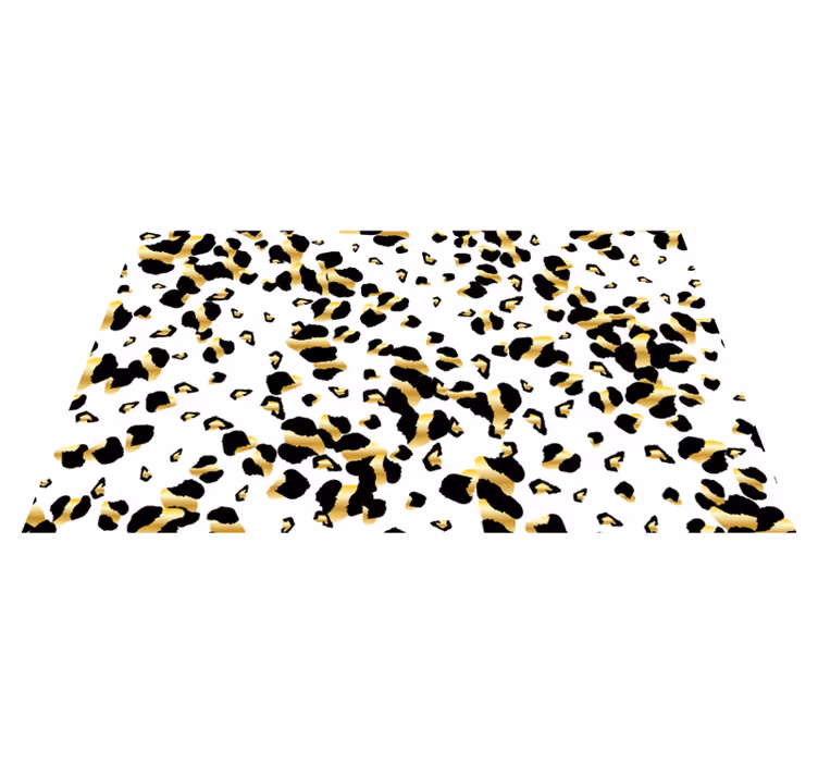 Tapis vinyle motif animal élégance du style léopard - TenStickers