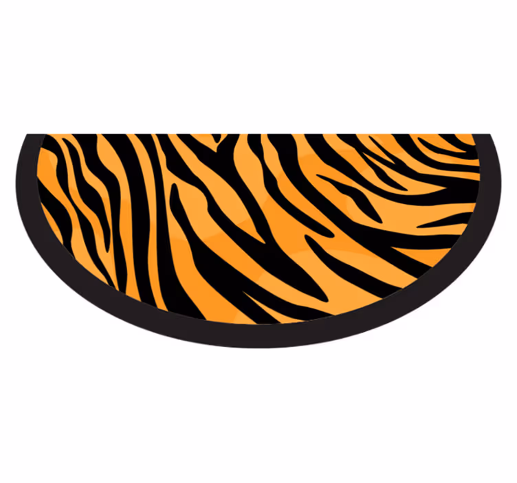 Tapis vinyle motif animal impression à rayures de tigre - TenStickers