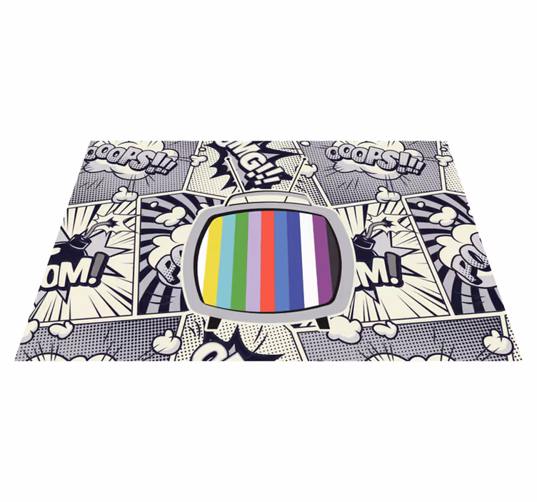 tapis vinyle chambre vinylee comique cool - TenStickers