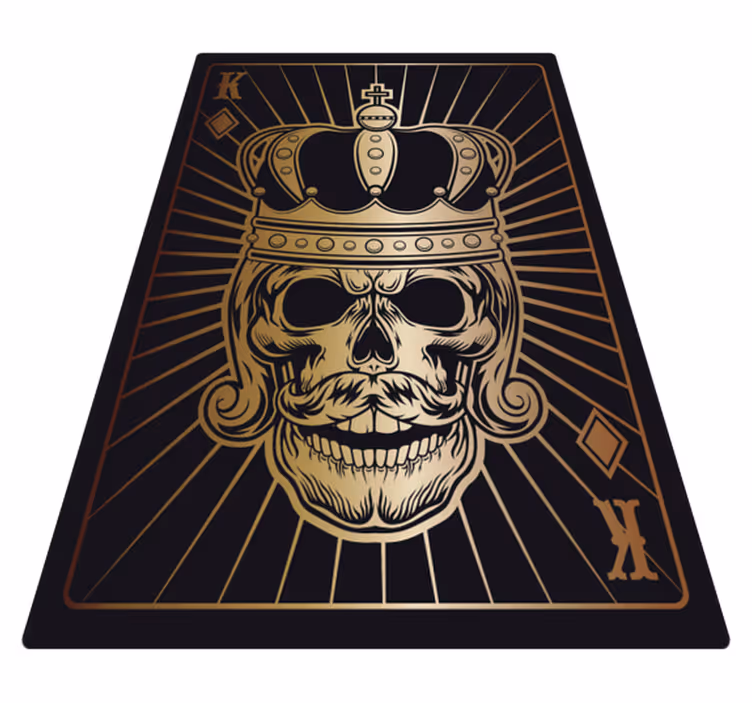 Tapis vinyle pour halloween motif de couronne de crâne - TenStickers