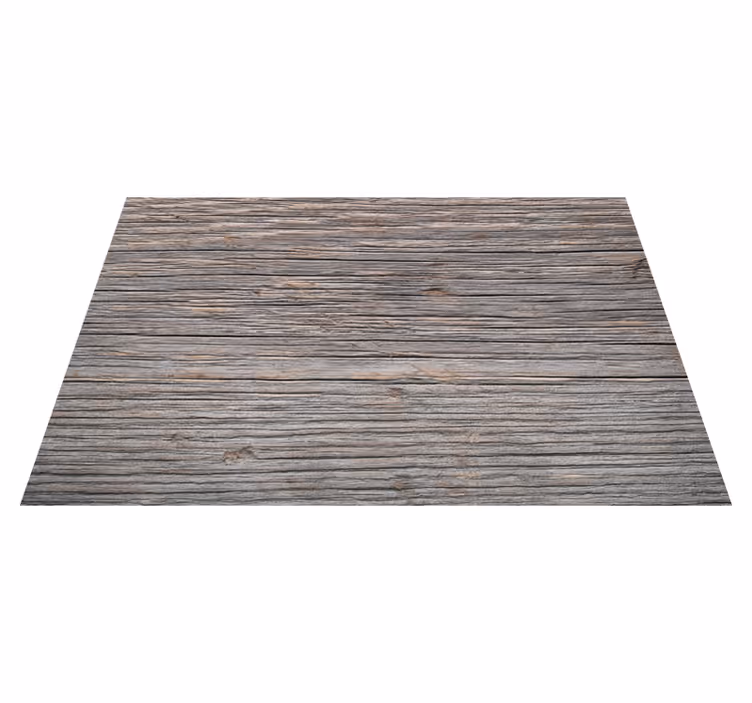 Tapis vinyle salle à manger effet bois planches brunes - TenStickers