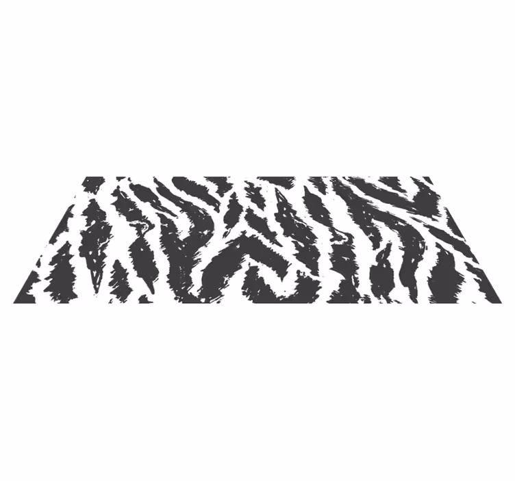 Tapis vinyle motif animal concept de rayures zébrées - TenStickers