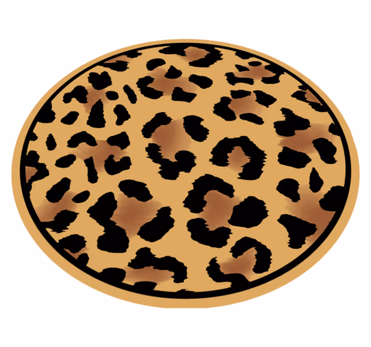 Tapis vinyle motif animal imprimé léopard sauvage - TenStickers