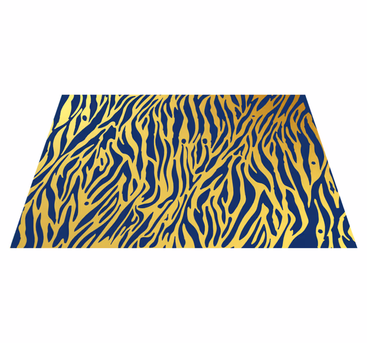 Tapis vinyle motif animal rayures de zèbre - TenStickers