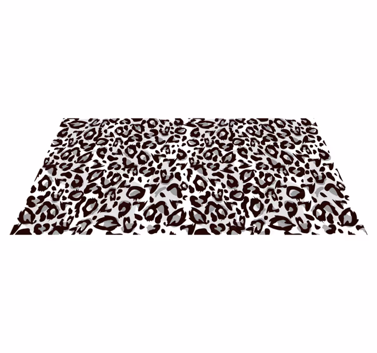 Tapis vinyle motif animal style de traits de léopard - TenStickers