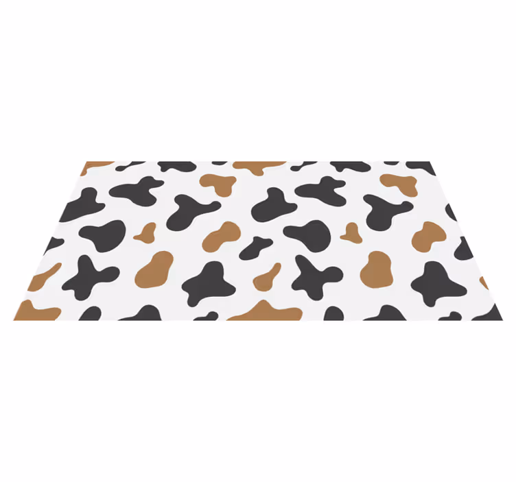 Tapis vinyle motif animal imprimé peau de vache - TenStickers