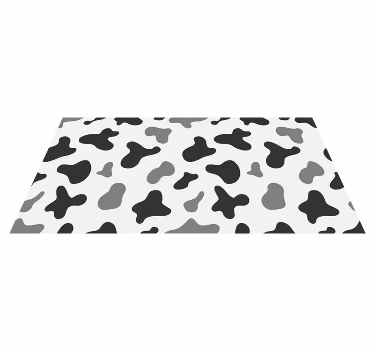Tapis vinyle motif animal graphisme de vache - TenStickers