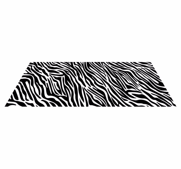 Tapis vinyle motif animal style à rayures zébrées - TenStickers