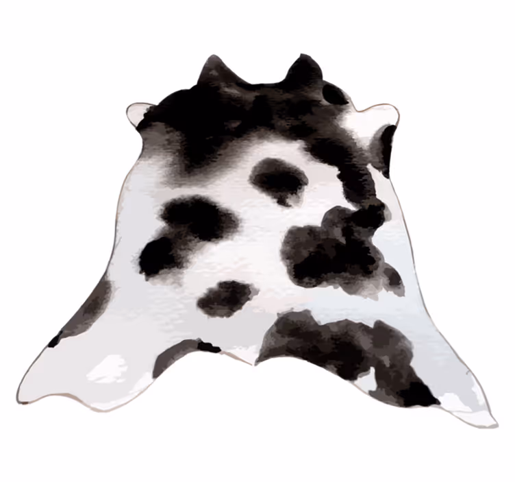 Tapis vinyle motif animal idée peau de vache - TenStickers