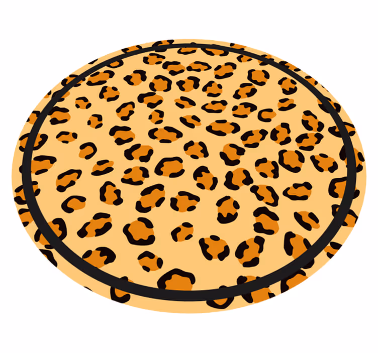 Tapis vinyle motif animal impression léopard classique - TenStickers