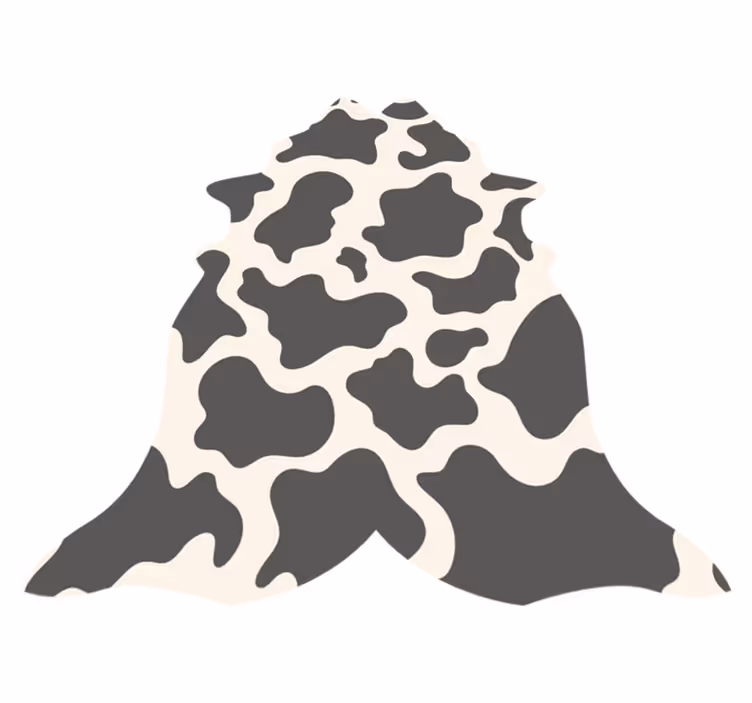 Tapis vinyle motif animal concept de peau de vache - TenStickers