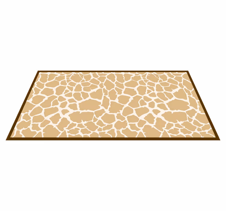 Tapis vinyle motif animal style de taches de girafe - TenStickers