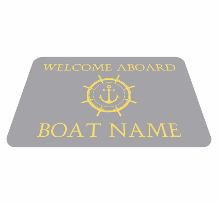 Tapis vinyle personnalisé accueil nautique - TenStickers
