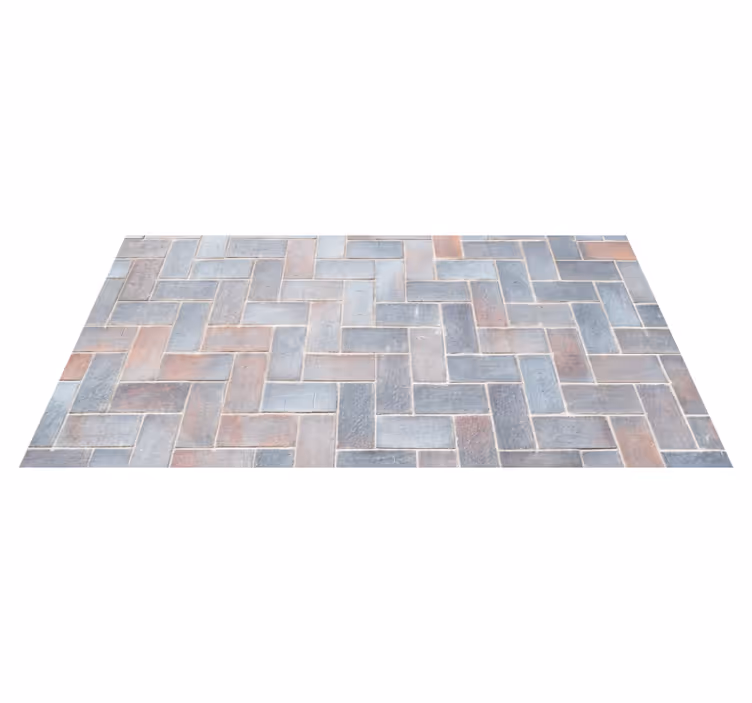 Tapis vinyle carreaux tuile roche pure - TenStickers