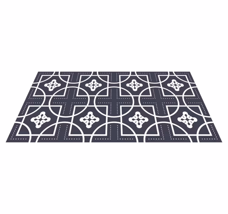 Tapis vinyle géométrique jeu de formes - TenStickers