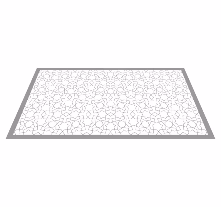 Tapis mosaique vinyle motifs géométriques sophistiqués - TenStickers