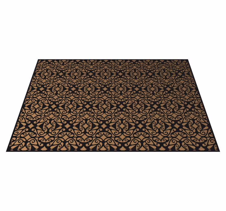 Tapis vinyle texture motifs tourbillonnants élégants - TenStickers