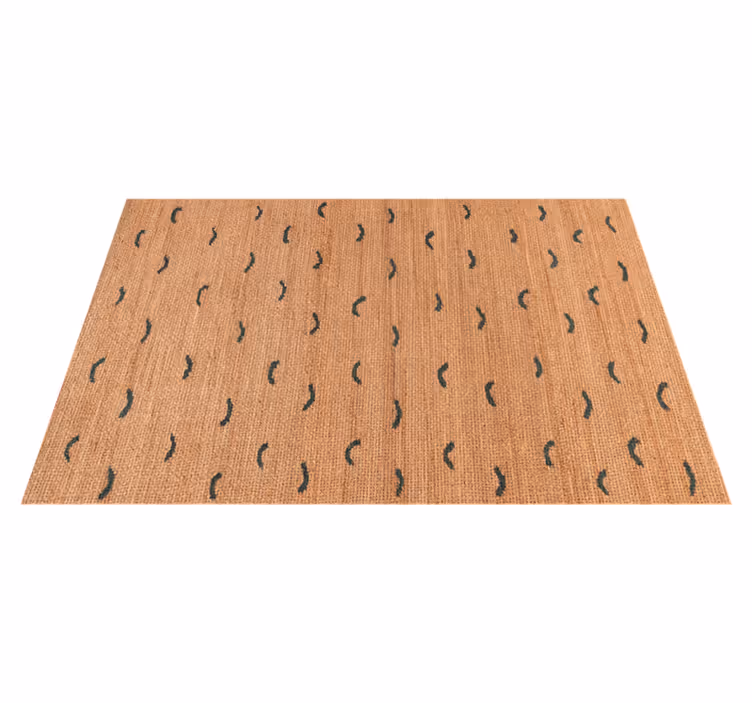 Tapis vinyle motif animal imitation jute beige - TenStickers
