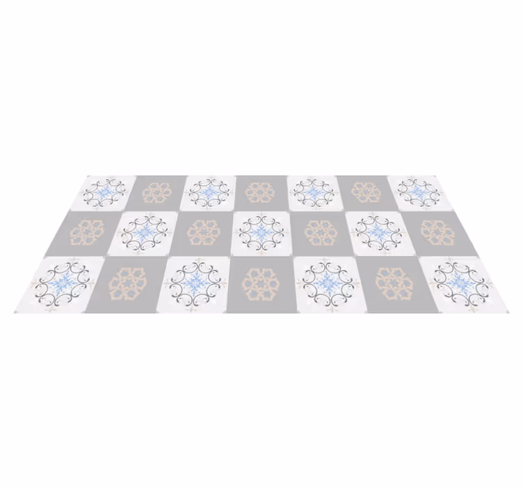 Tapis vinyle carreaux de ciment élégants et texturés - TenStickers