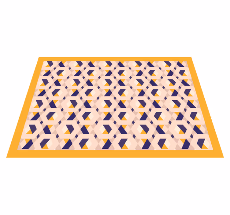 Tapis vinyle cuisine concept géométrique dynamique - TenStickers