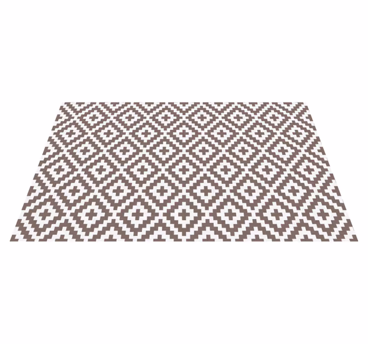 Tapis lino cuisine mosaïque crème - TenStickers