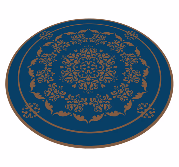 Tapis vinyle mandala Grand mandala à l'ancienne - TenStickers