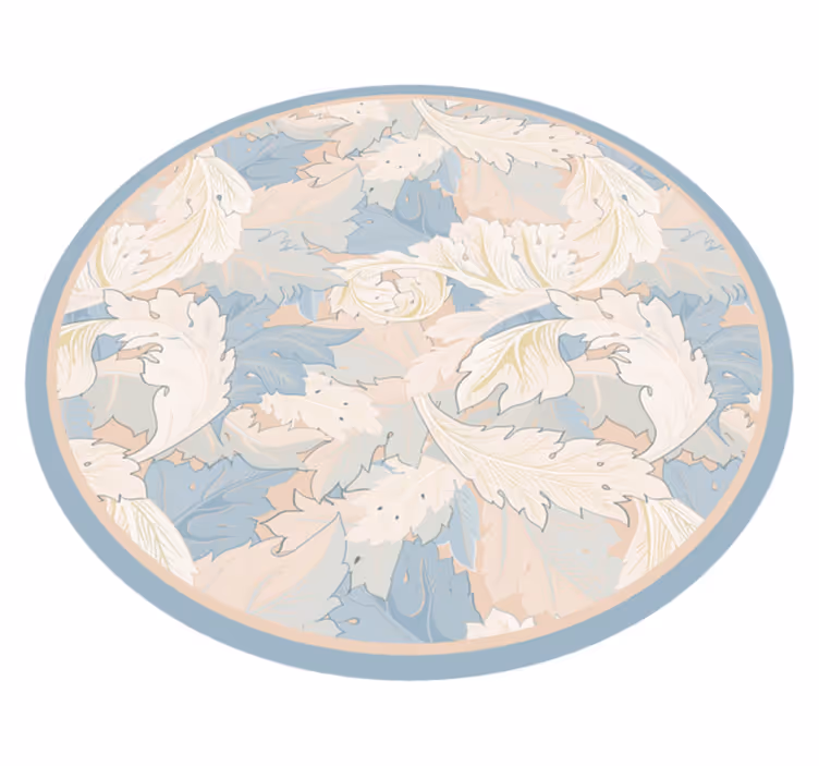 Tapis vinyle plantes motif de feuilles douces - TenStickers
