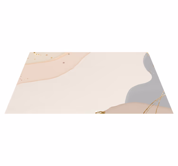 Tapis vinyle minimaliste vagues douces abstraites - TenStickers