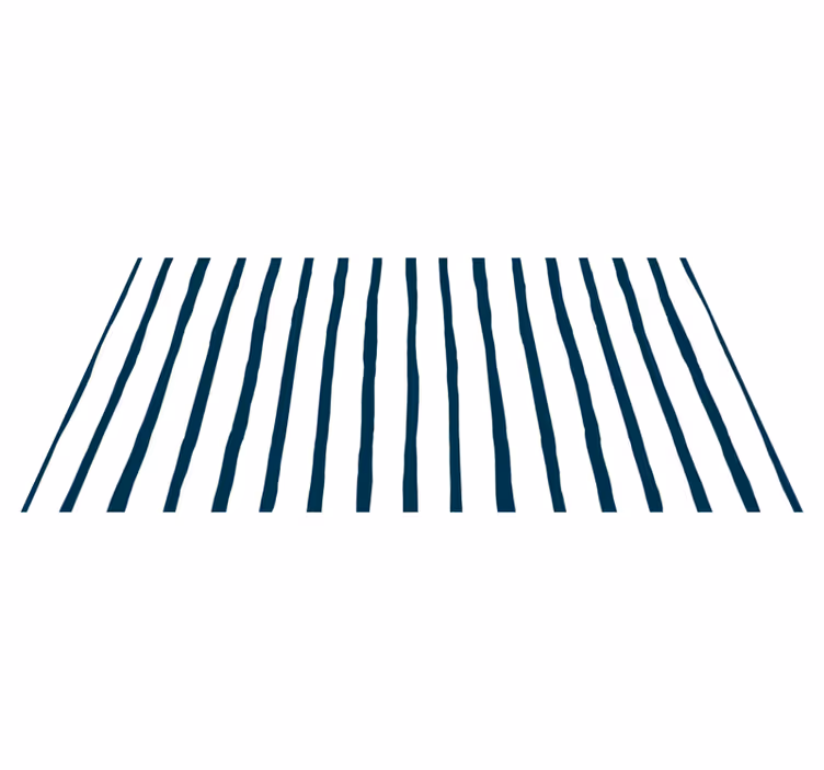 Tapis vinyle rayures motif bleu et blanc - TenStickers