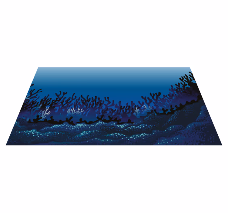 Tapis vinyle nature motifs de récifs coralliens - TenStickers