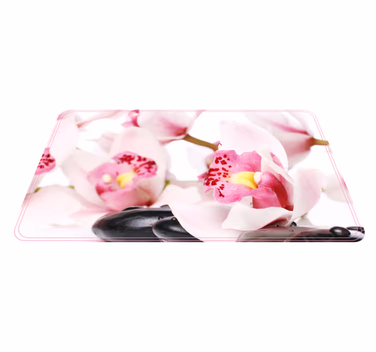Tapis vinyle plantes conception élégante d'orchidée - TenStickers