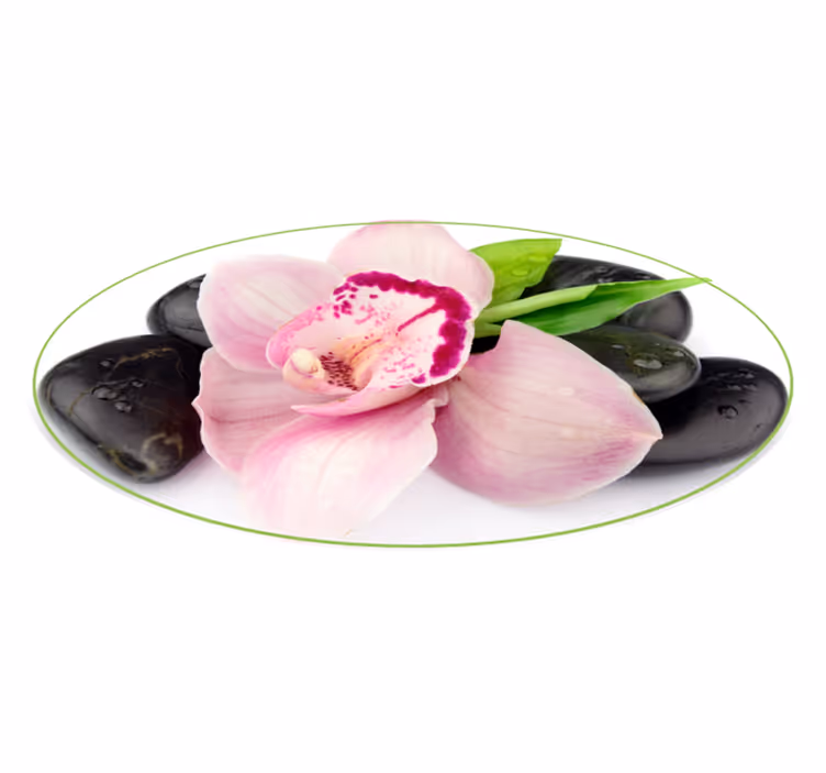Tapis vinyle plantes composition élégante d'orchidées - TenStickers