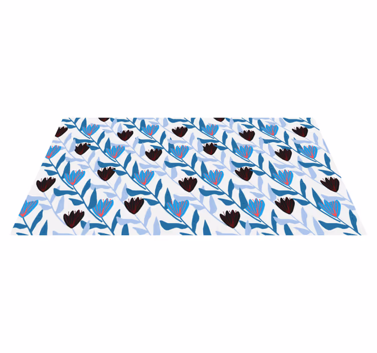 Tapis vinyle plantes arrangement de feuilles botaniques - TenStickers