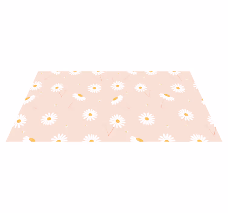 Tapis vinyle plantes composition florale de marguerites - TenStickers