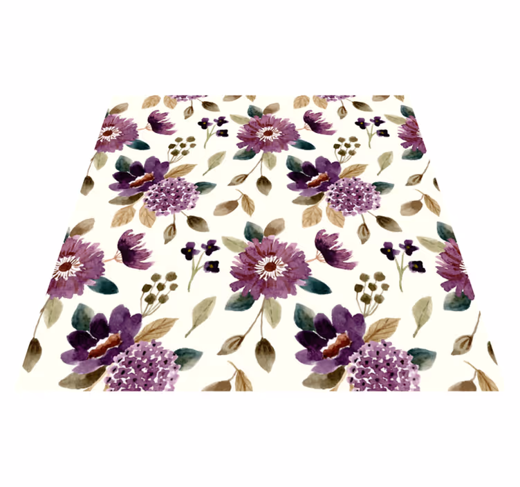Tapis vinyle plantes joie épanouie - TenStickers