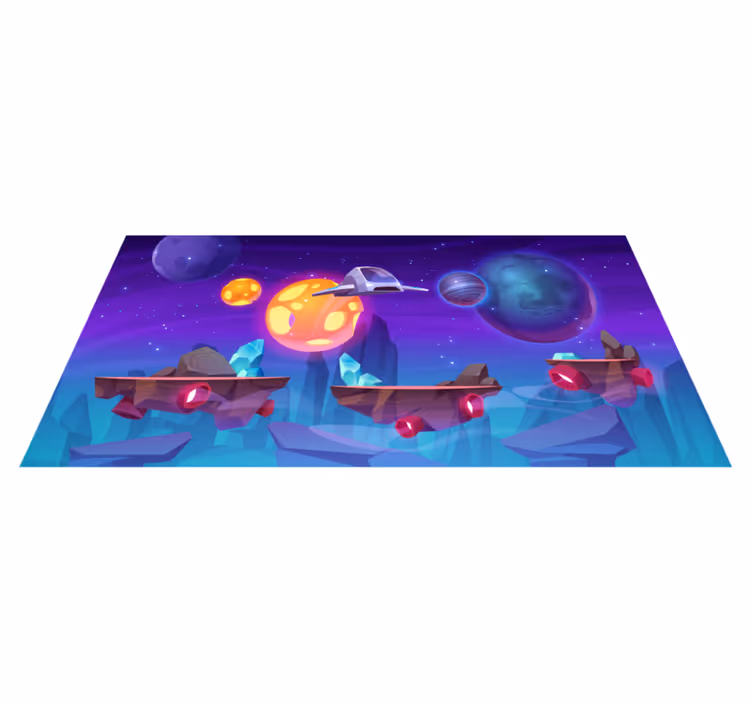 Tapis vinyle autres tapis aventure intergalactique - TenStickers