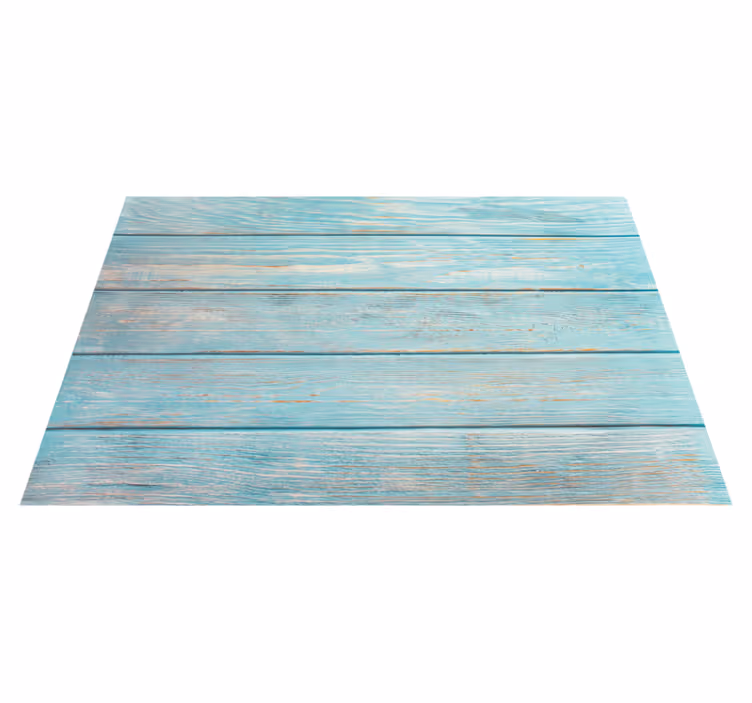 Tapis vinyle salle de bain panneaux aqua vieillis - TenStickers
