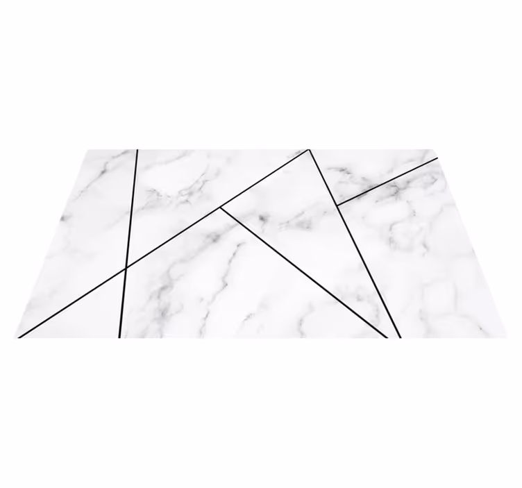 Tapis vinyle salle de bain marbre moderne - TenStickers