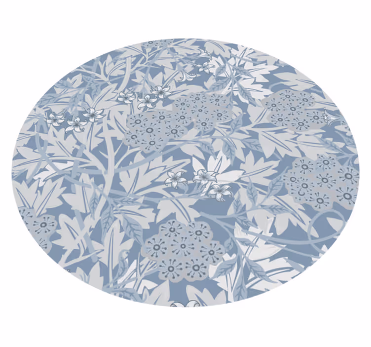 Tapis vinyle plantes composition de fleurs - TenStickers