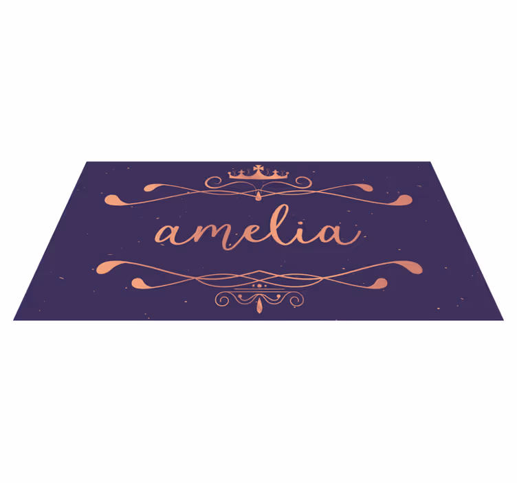 Tapis vinyle personnalisé tapis de nom personnalisé - TenStickers