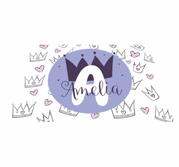 Tapis vinyle autres tapis impression couronne personnalisée - TenStickers