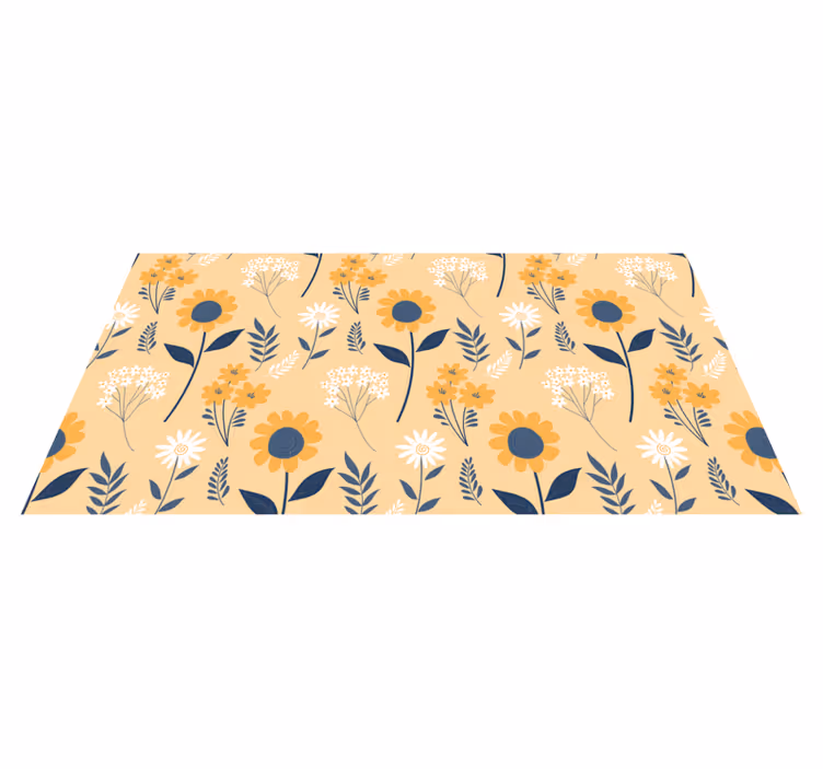 Tapis vinyle plantes arrangement botanique joyeux - TenStickers