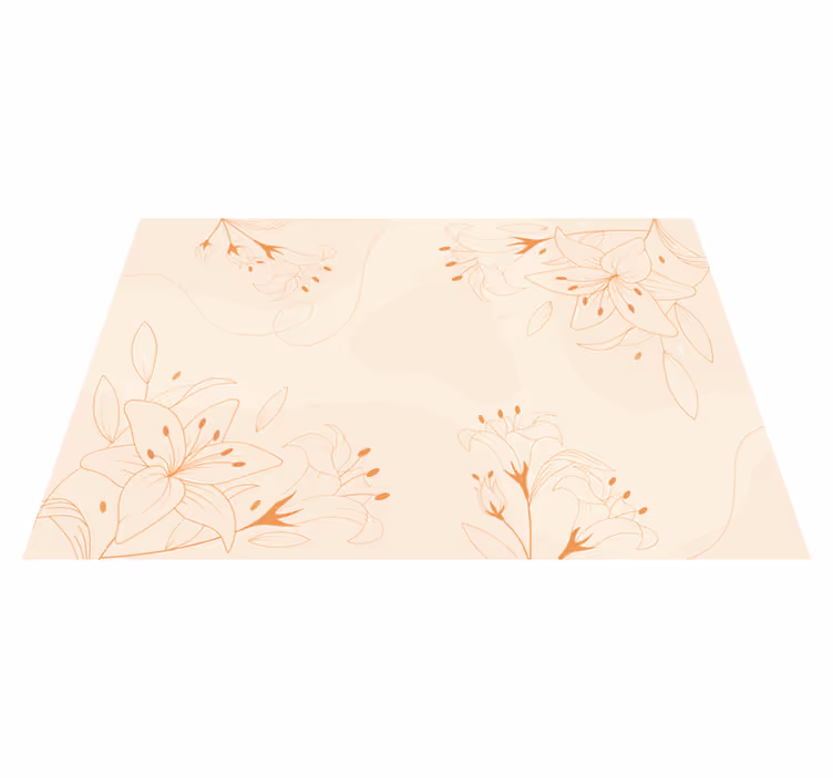 Tapis vinyle plantes composante botanique élégante - TenStickers