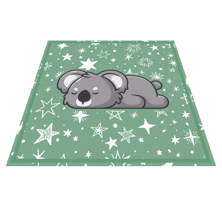 Tapis vinyle pour enfants étoiles koala endormies - TenStickers