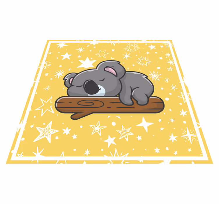 Tapis vinyle bébé rêves de koala - TenStickers