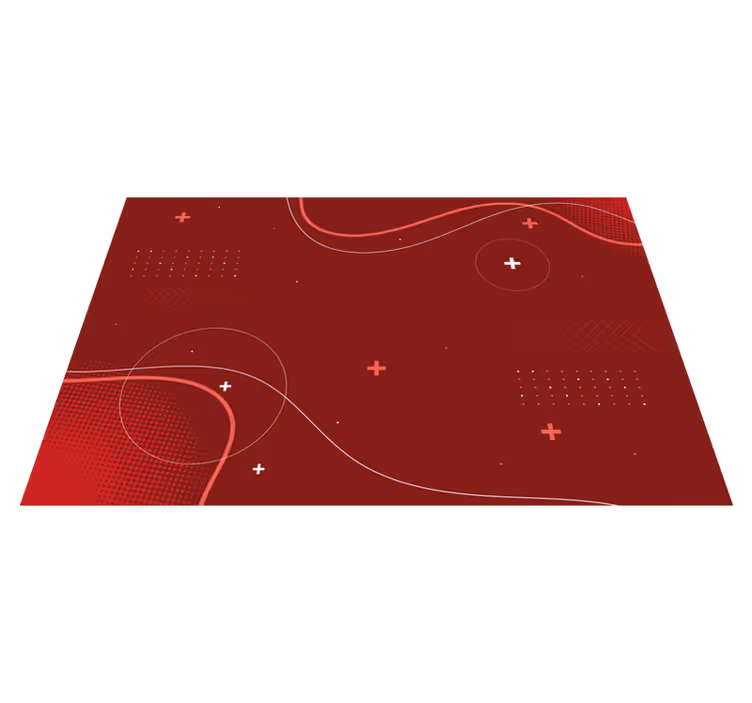 Tapis vinyle design moderne motifs abstraits dynamiques - TenStickers