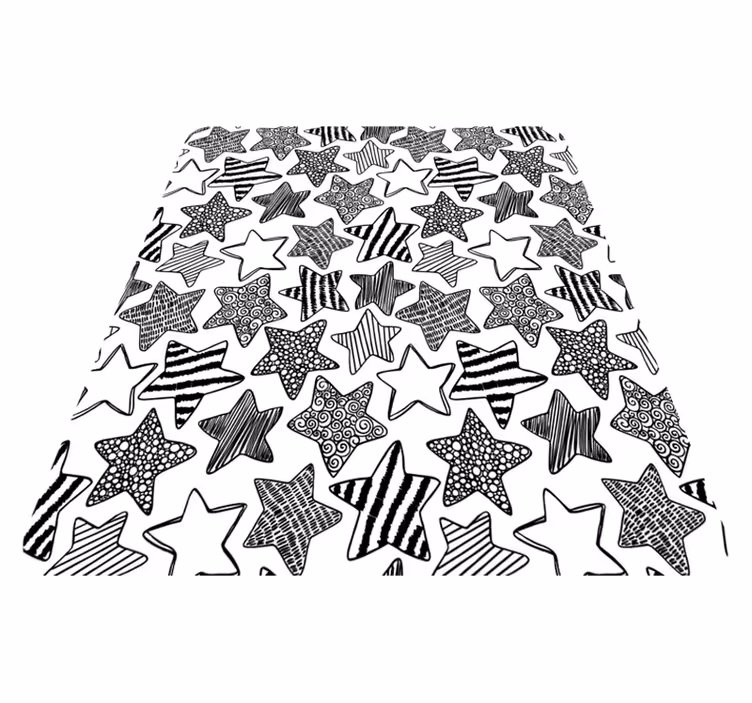 Tapis vinyle bébé motif étoile élégant - TenStickers