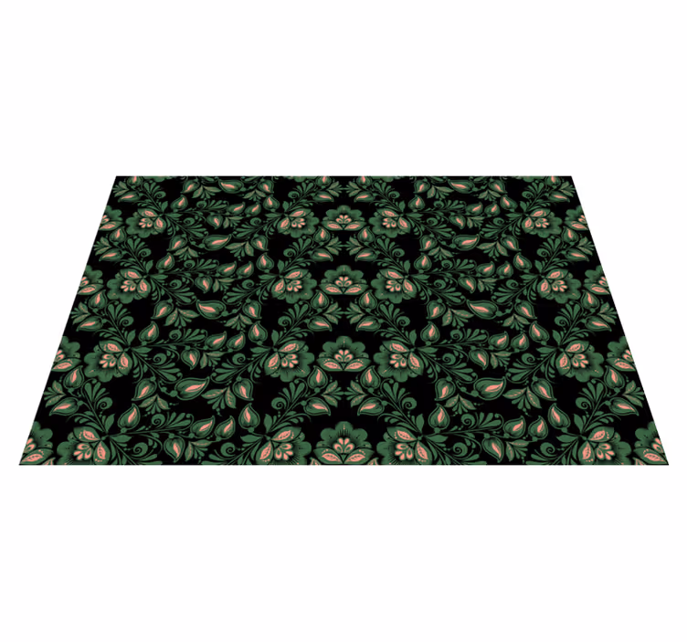 Tapis vinyle plantes motif de verdure botanique - TenStickers
