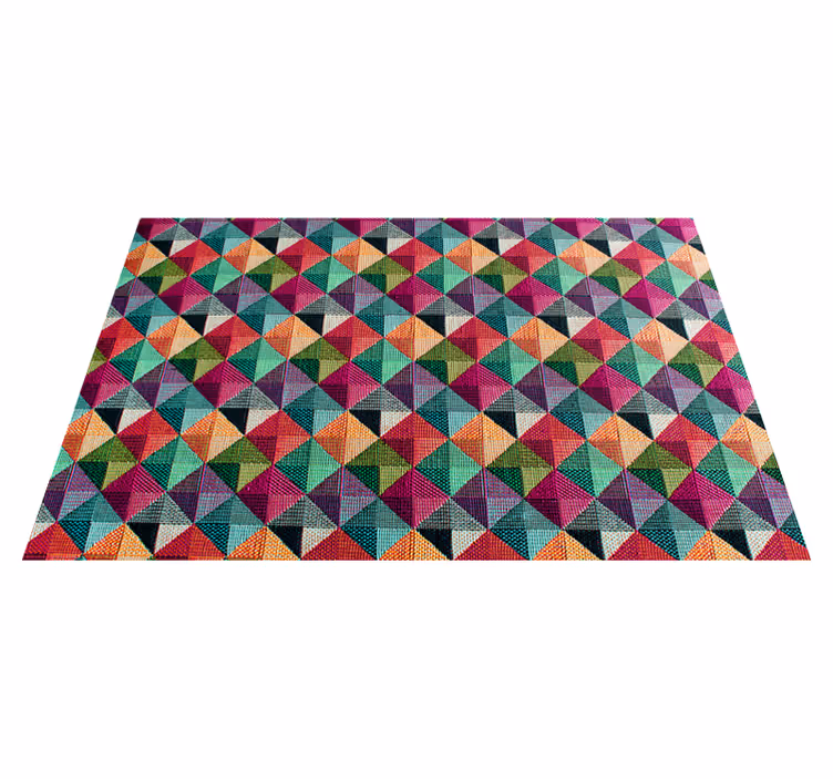 Tapis vinyle chambre textile multicolore - TenStickers